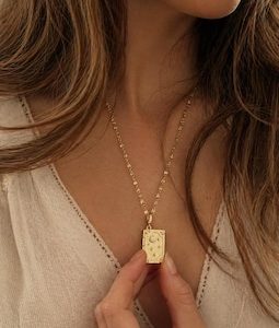 Book Lover Locket Necklace Celestial Book Pendant Gold Secret Quote Jewelry Reader Gift for Her Literary Necklace Aesthetic